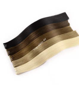 Tape  In vlasy 60 cm /Double Drawn! Salon Remy AAA / 100 gram