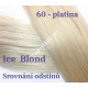 Clip in vlasy - Platinový blond 60 - DeLuxe XXL sady