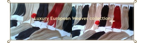 Vlasové pásy - tresy European weaves - Remy Salon kvalita